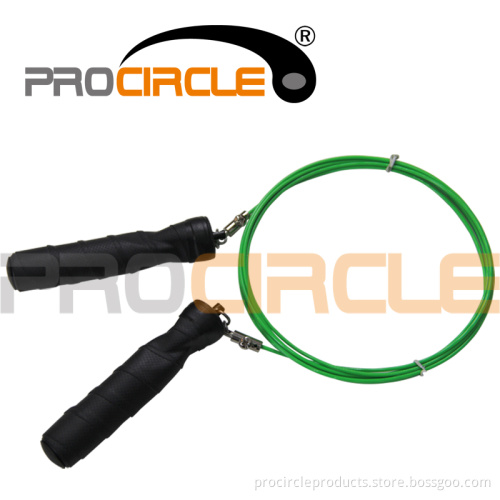 Colorful Rope Rubber Handle Adjustable Jump Rope (PC-JR1074)